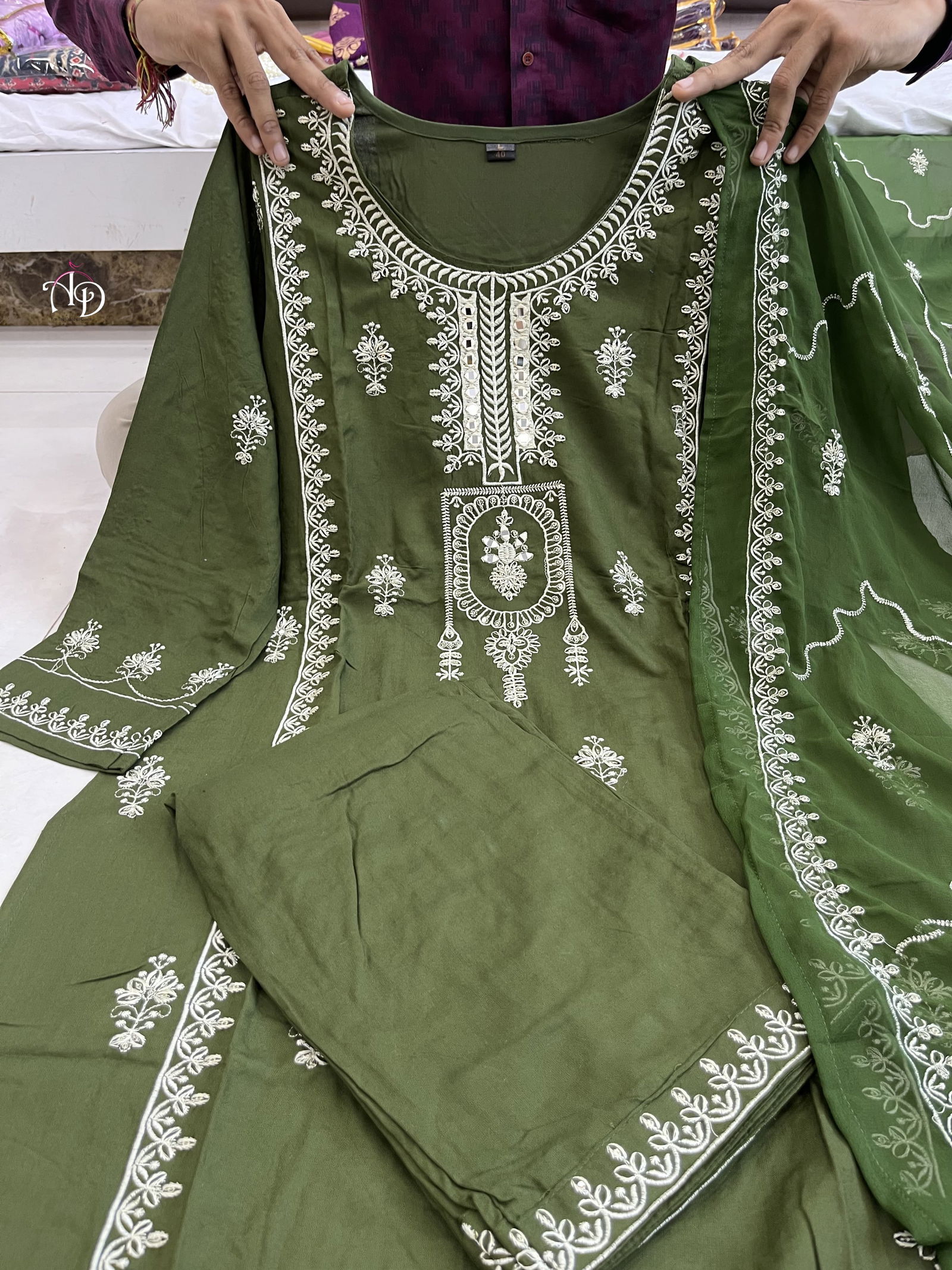Akshar Designer Pakistani Style  Kurti With Bottom Dupatta Wholesalers In Delhi
